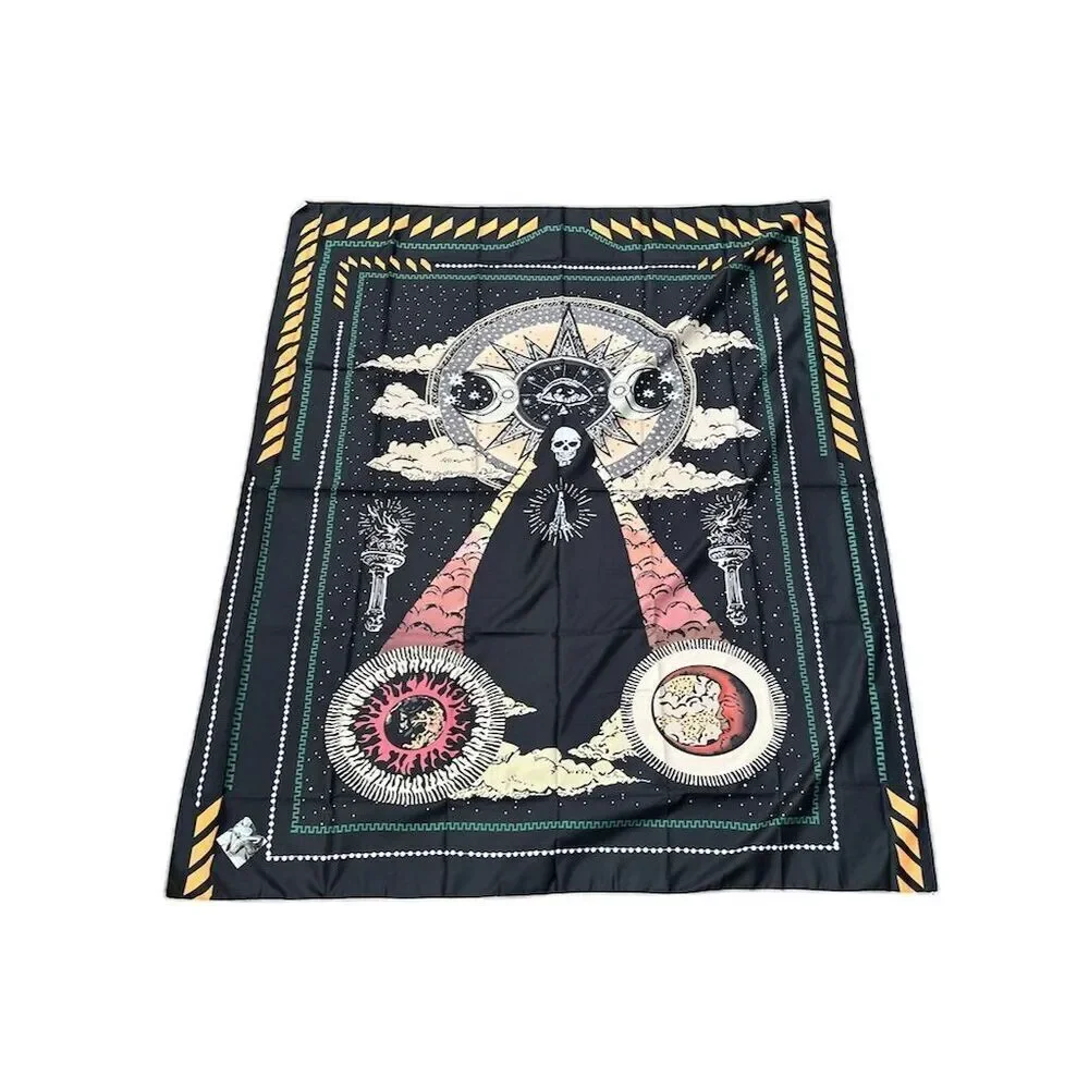 Grim Reaper Tapestry Psychedelic Bohemian Wall Hanging Decor